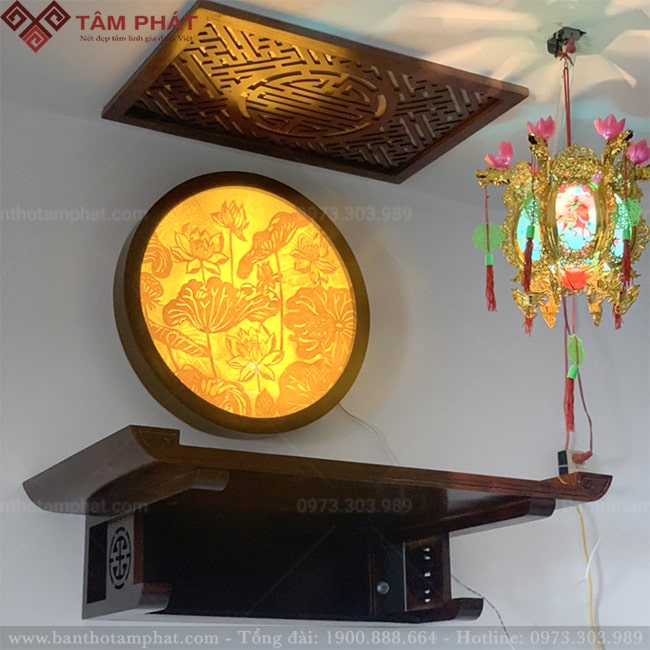 Mẫu bàn thờ treo mới nhất năm 2022 mã TT2056