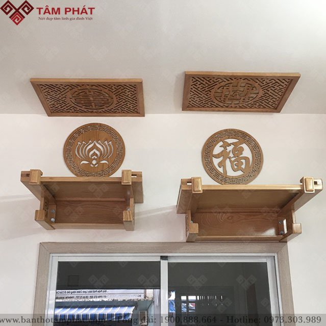 Bàn thờ treo tường mẫu TT2014 Tâm Phát